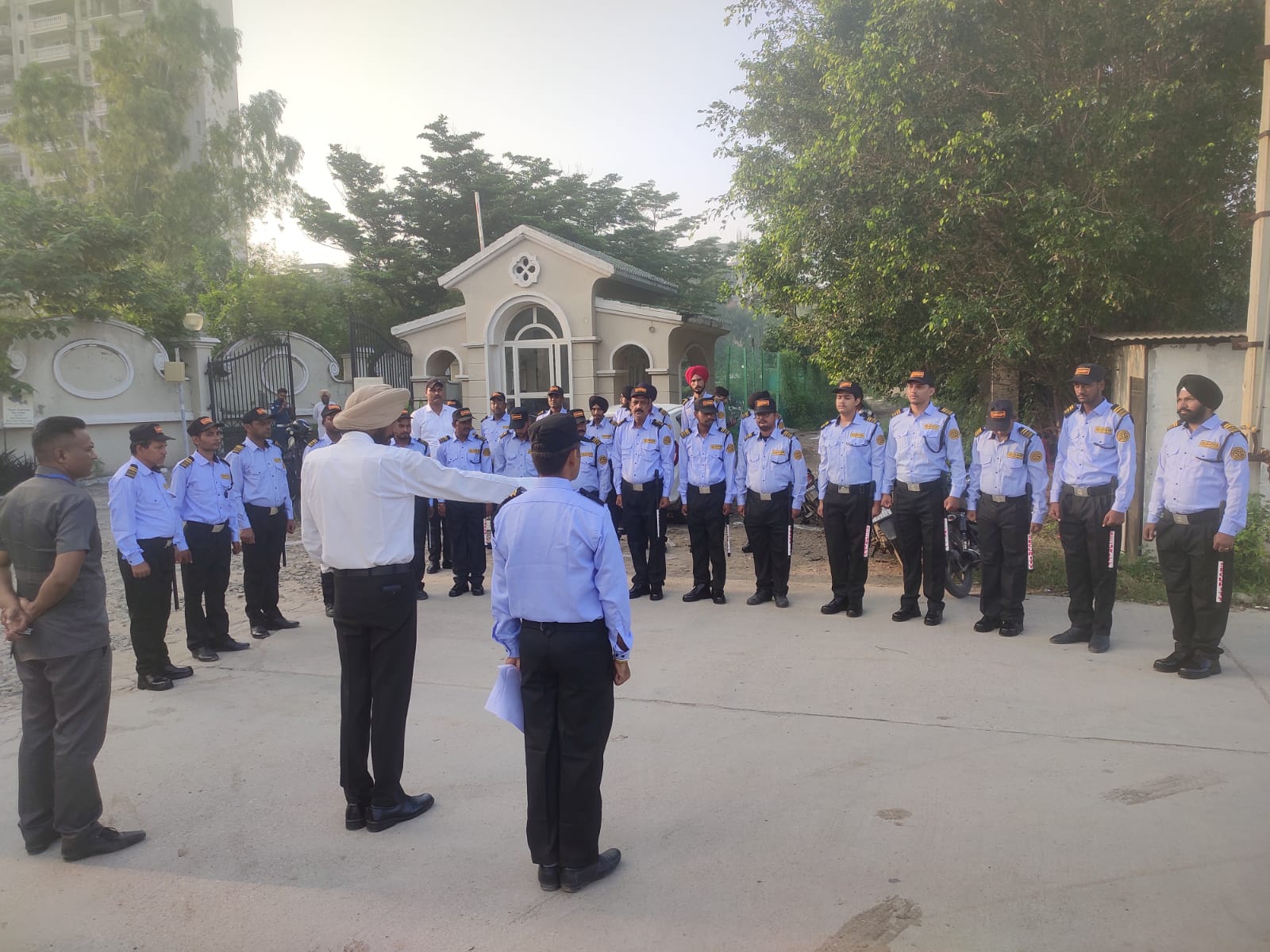 Golden Sun security personnel assembled for gate duty